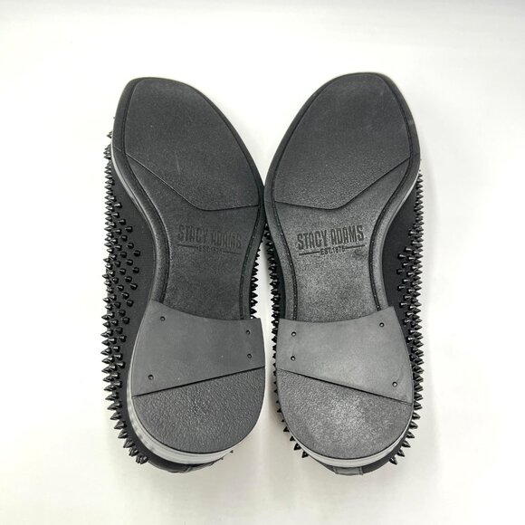 Stacy Adams‎ Mens Size 7.5 7.5M Sabre Black Spiked Studded Slip On Loafers Shoes main image 11